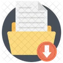 Data Downloading File Icon