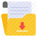 File Folder Download Icon