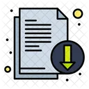 File Download Document Download Downloading Icon