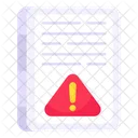 File Error File Alert File Warning Icône