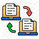 File Exchange File Transfer File Transmission Icon