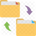 Exchanging Transferring Information Icon