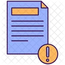 File Exclamation Reminder Accident Icon