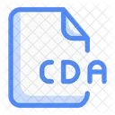 File Extention Cda Document Paper Icon