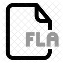 File Extention Fla Document Paper Icône