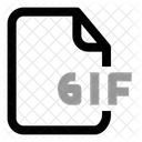File Extention Gif Document Paper アイコン