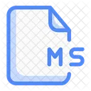 File Extention Ms Document Paper Icon