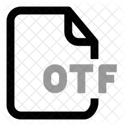 File extention otf  Icon