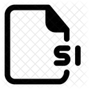 File Extention Si Document Profile Icon
