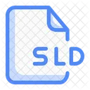File Extention Sld Document Paper Icon