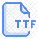 File Extention Ttf Document Profile Icon
