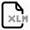 File Extention Xlm Extention Document 아이콘