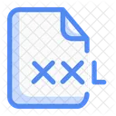 File Extention Xxl Document Paper Icon