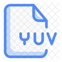 File Extention Yuv Document Paper Icon