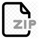 File Extention Zip Document Profile Icon