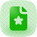 File Favourite In Lc File Document Icon