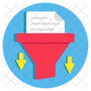 File Filtration File Extraction Document Filtration Icon