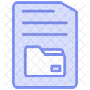 File Folder Duotone Line Icon Icon