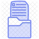 File Folder Duotone Line Icon Icon