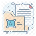 Data Folder Open File Archive Icon
