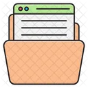 Folder Files Webpage Icon