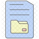 File Folder Lineal Color Icon Icon