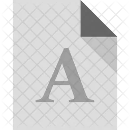 File-font-grey  Icon
