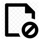 Block File Error Check Icon