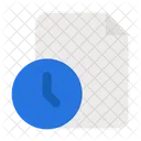 File History History Time Sheet Icon