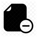 File Delete Document Icon