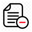 File Delete Document Icon
