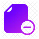 File Delete Document Icon