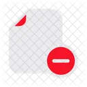 File Delete Document Icon