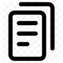 Interface File Multiple Double Common File Icon