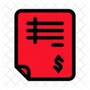 File Invoice Bill Icon