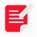 File Pen Contract Icon