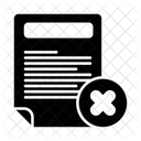 File Reject Cancel Icon