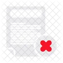 File Reject Cancel Icon