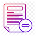 File Remove Uninstall Icon