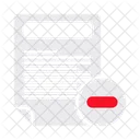 File Remove Uninstall Icon