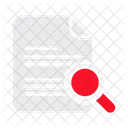 File Search Magnifying Glass Icon