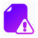 File Warning Document Icon