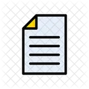 File Document Sheet Icône