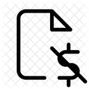 Cancel Contract Cancel Deal Document Icon