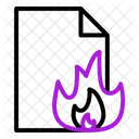 File Data Fire Icon