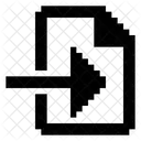 File Import Multipurpose Pixel Icon