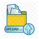 File in folder and upload  Icon