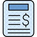 File Invoice Budget Coin Icon