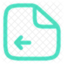 File Left Document Arrow Icon