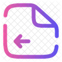 File Left Document Arrow Icon